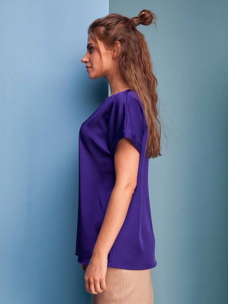 Тренд блуза фиолетовый