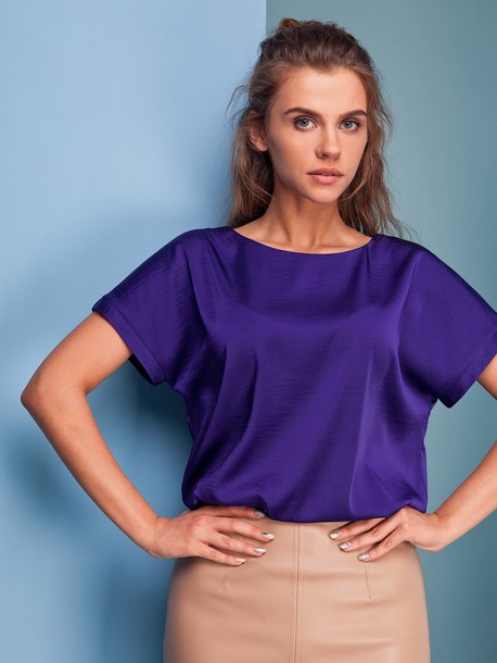 Тренд блуза фиолетовый