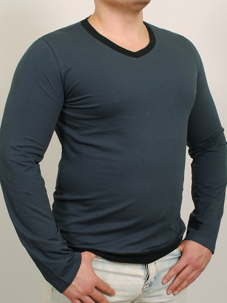 MEN LONG  футболка длинный рукав графит