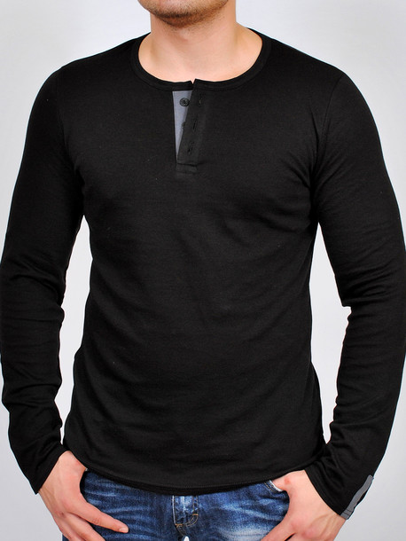 ODYSSEY футболка  длинный рукав черный с графитом