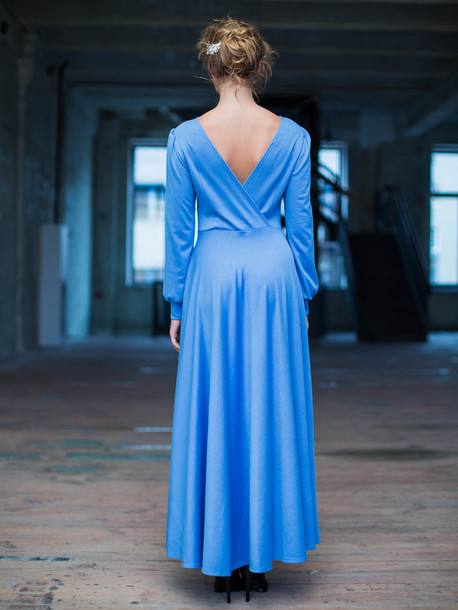 Перси платье голубой