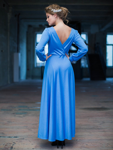 Перси платье голубой