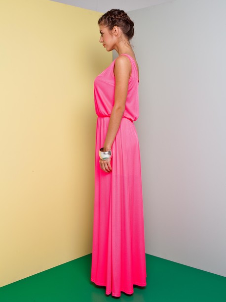 Жанна платье розовый-неон