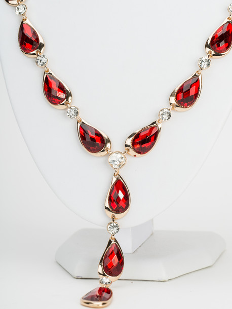 Колье 256 красный