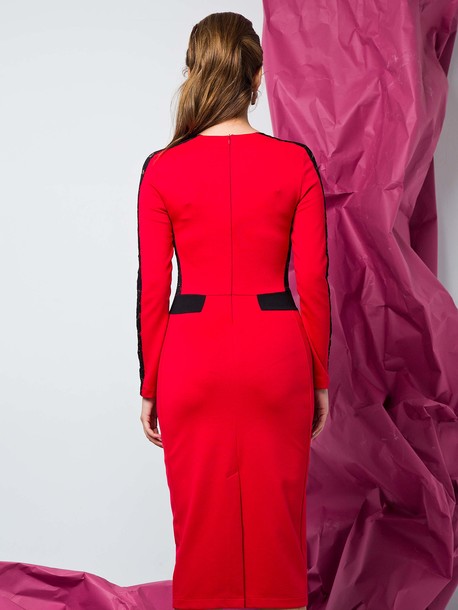 Берта платье красный