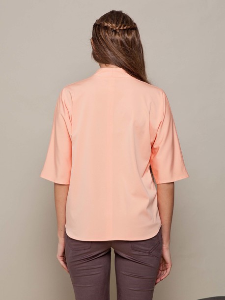 Антония блуза персиковый