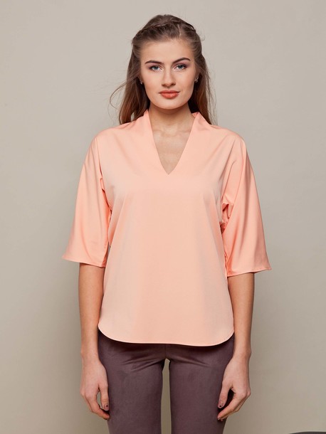 Антония блуза персиковый