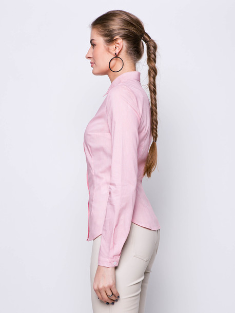 Альбина блуза-рубашка кармин