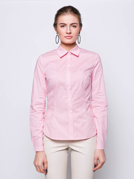 Альбина блуза-рубашка кармин