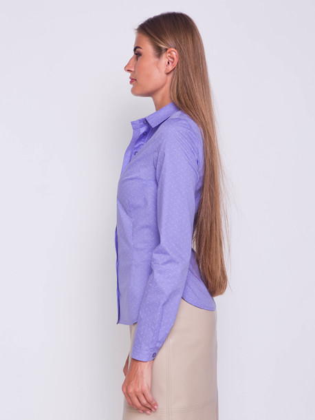 Альбина блуза-рубашка лаванда