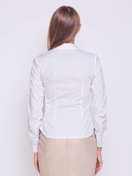 Альбина блуза-рубашка точка