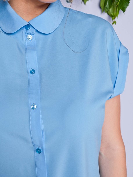 Токелау блуза голубой