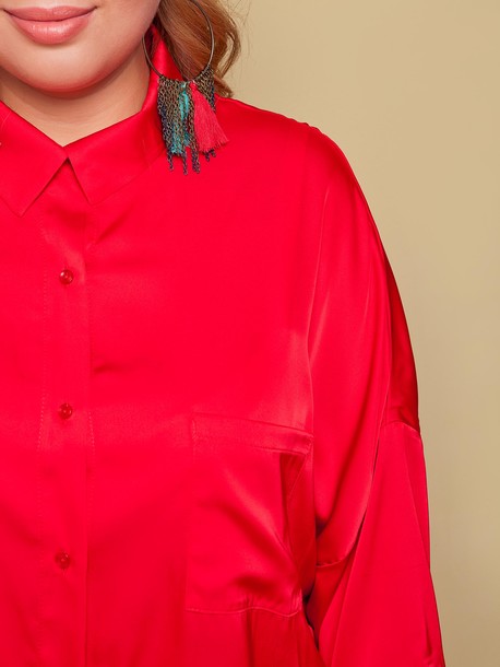 Корри блуза красный