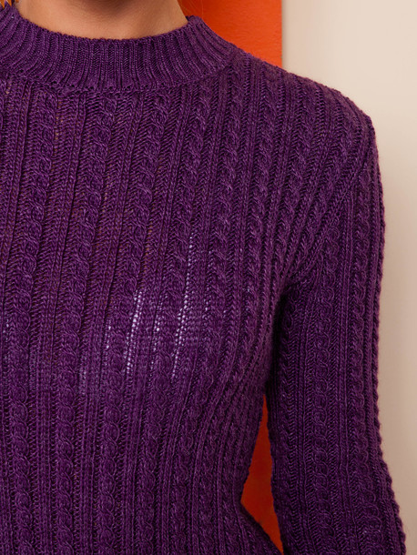 Бенефис платье вязаное фиолетовый