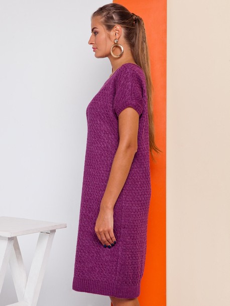 Манхеттен платье вязаное фиолетовый