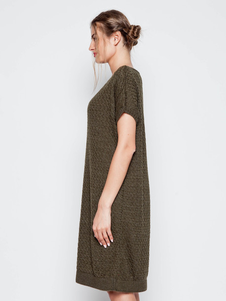 Манхеттен платье вязаное хаки