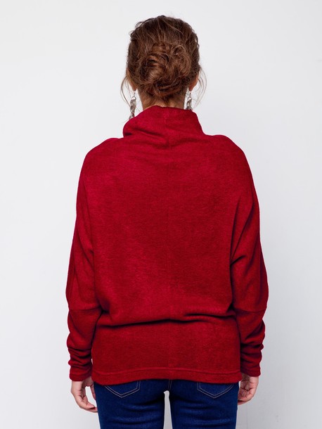 Рони свитер бордовый