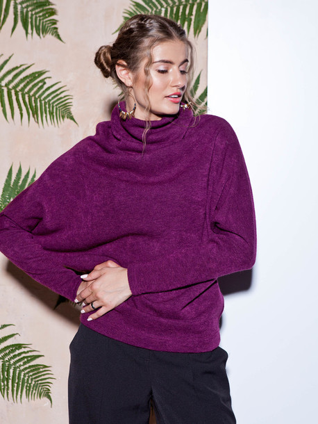 Рони свитер фиолетовый