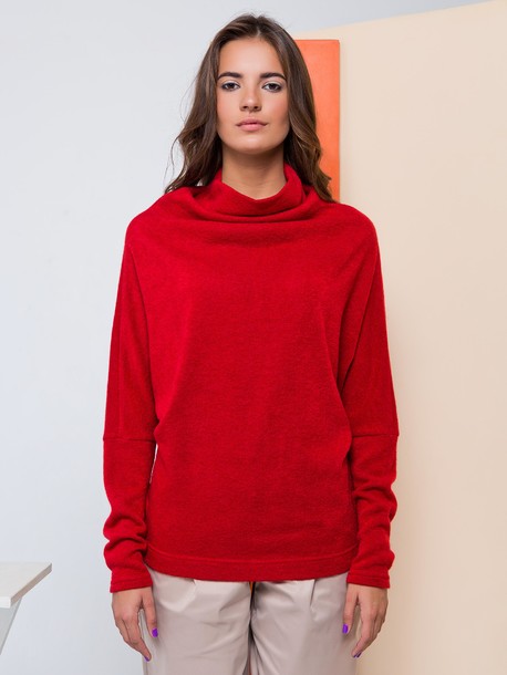 Рони свитер красный