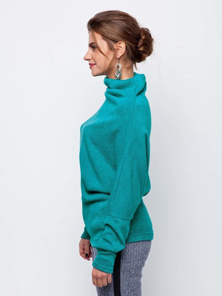 Рони свитер зеленый