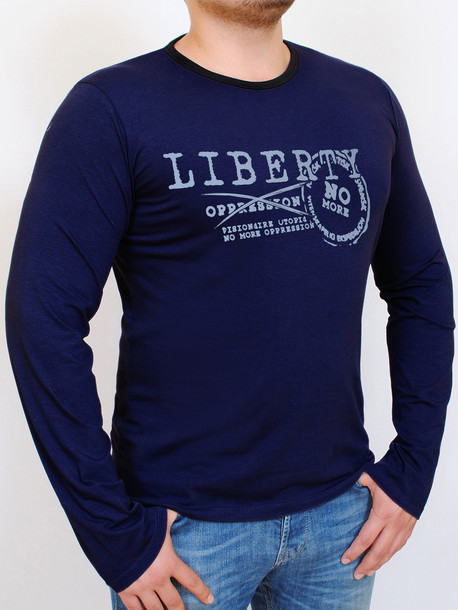 LIBERTY футболка длинный рукав т.синий
