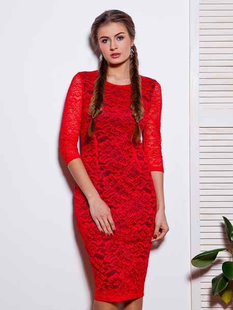 Джана платье красный