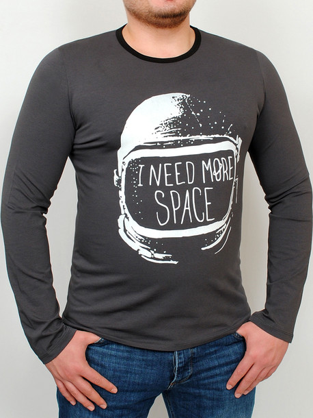 SPACE LONG футболка длинный рукав графит