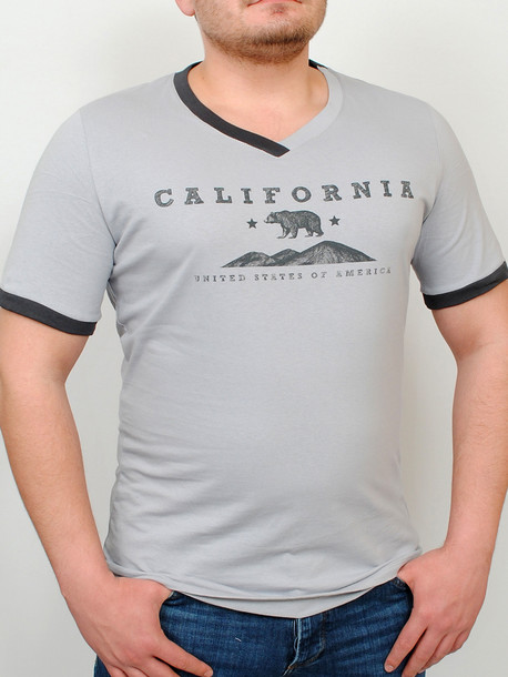 CALIFORNIA футболка св.серый