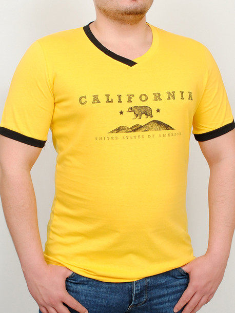 CALIFORNIA футболка желтый