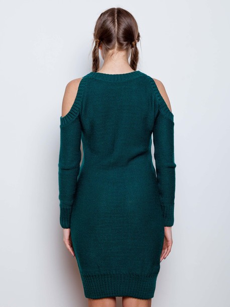 Розали платье вязаное зеленый