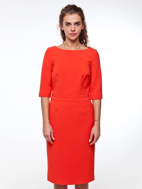 Дамарис платье оранжевый