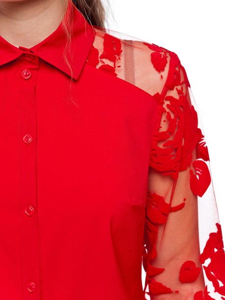 Грация блуза красный