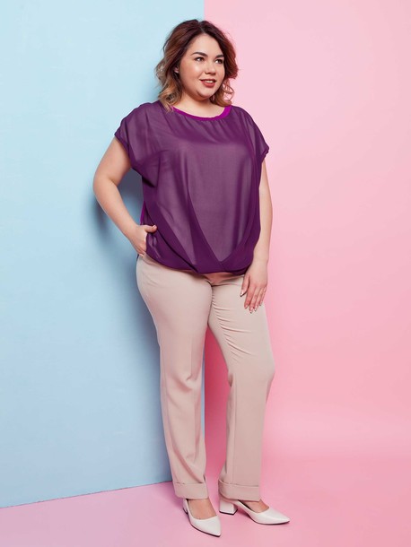 Самира блуза фиолетовый