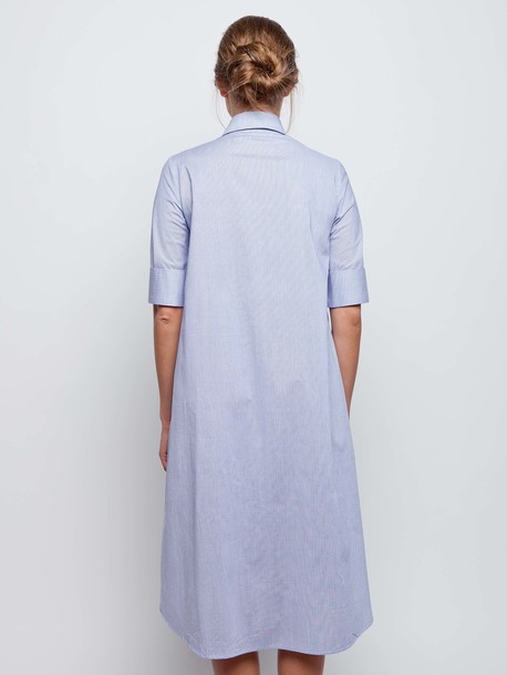 Синтия платье-рубашка синий