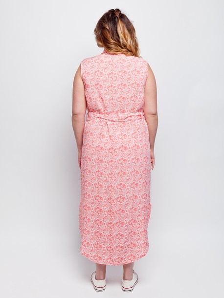 Авелин платье-халат розовый
