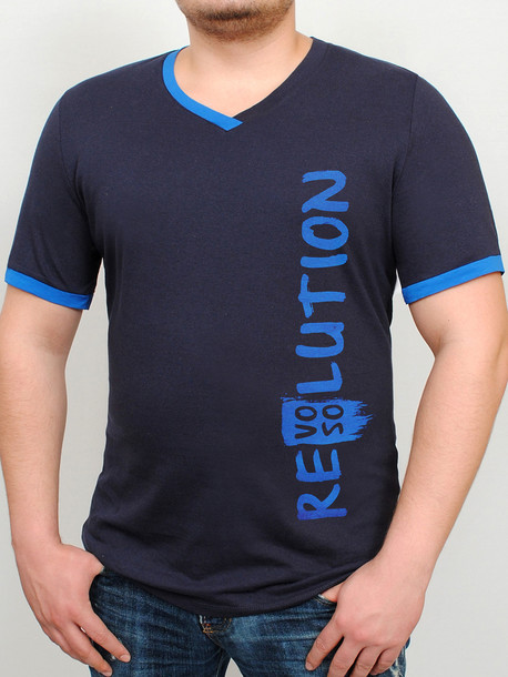 REVOLUTION футболка т.синий