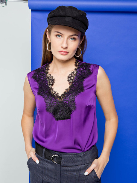 Мариша блуза фиолетовый