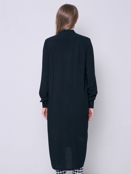 Инжу платье - рубашка черный
