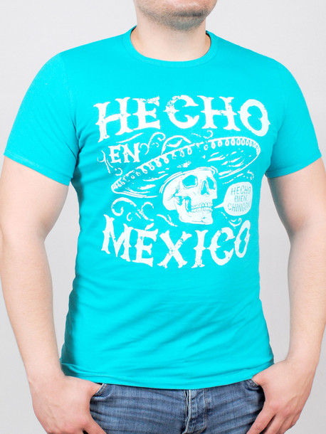 MEXICAN футболка бирюза