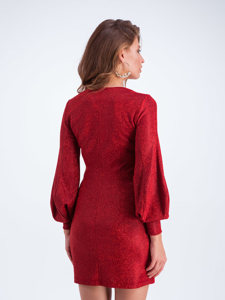 Алексис платье красный металлик