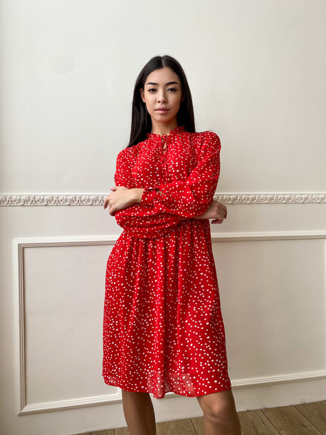 Эвелин платье красный