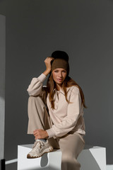 Кварта брюки бежевый