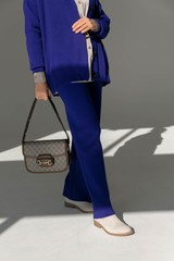 Кварта брюки синий