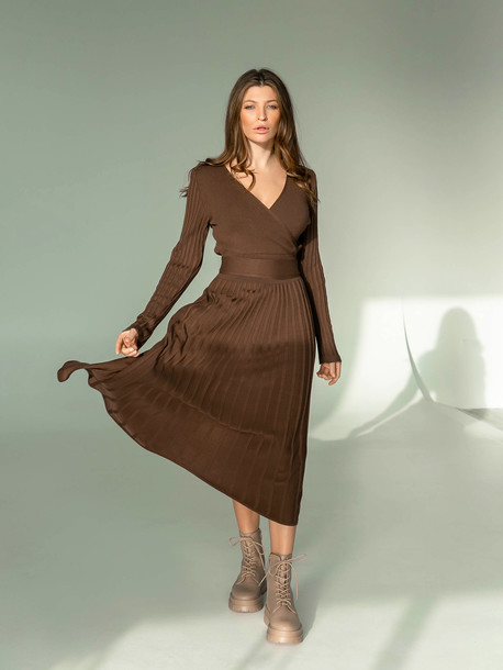 Милена GRAND платье шоколад