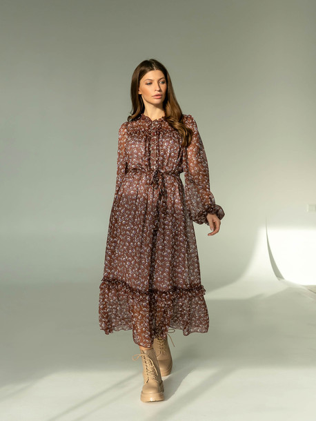 Вита GRAND платье коричневый